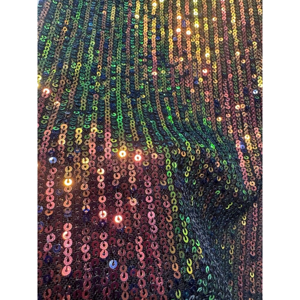 Women’s Blue B Sequin Sheer Palazzo Pants Size Small New With Tags - Rainbow - Picture 2 of 11